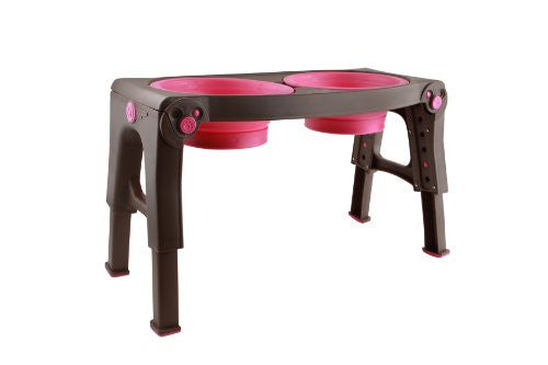 Adj. Elevated Feeder - PINK