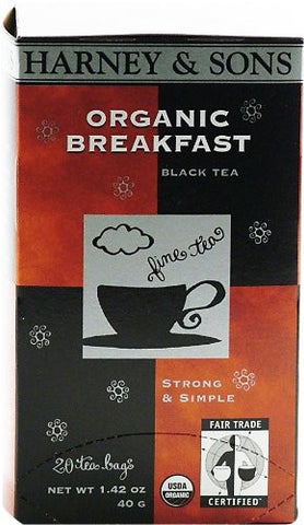 Premium Organic Breakfast - 20 tea bag box, Pack of 6
