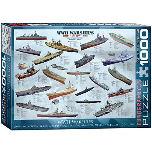 WWII Warships 1000 pc