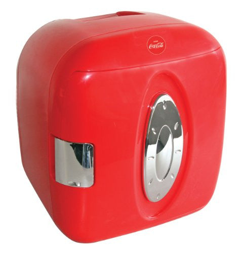 Koolatron KWCXJ6 Coca-Cola 9-Can-Capacity Mini Fridge, Red