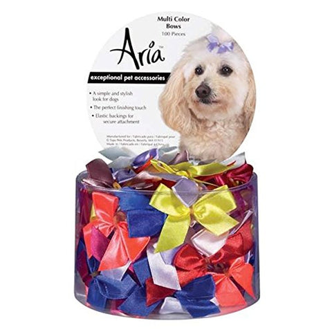 Aria Multi Color Bow Canister 5/8 in 100 pcs