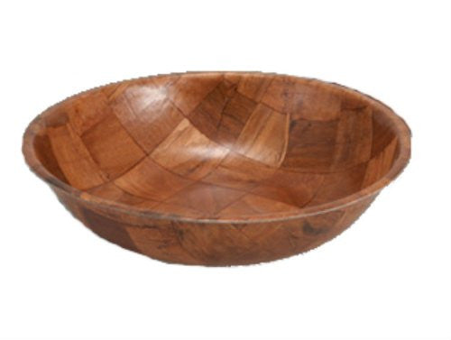 Winco WWB-10 Wooden Woven Salad Bowl, 10-Inch