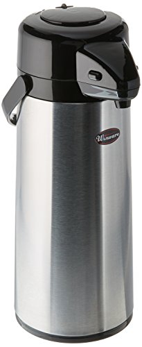 2.5L Glass Lined Airpot w/Push Button Top, S/S Body