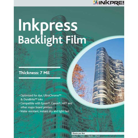 Backlight Film, 7 Mil, 8.5 x 11, 50 Sheets