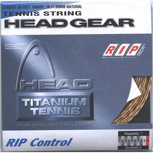 Head Rip Control 16 g Tennis String (Black)