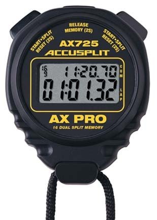 AX725BKC - Certified AX Pro Memory Series Stopwatch, AOS 4.5 Operating System 16 Dual Split Memory Box pack
