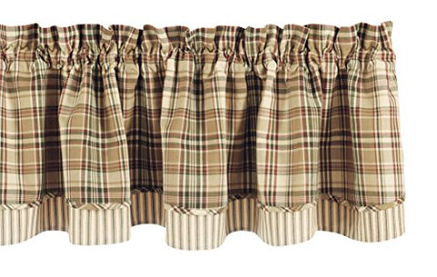 Thyme Lined Layered Valance - 16"L