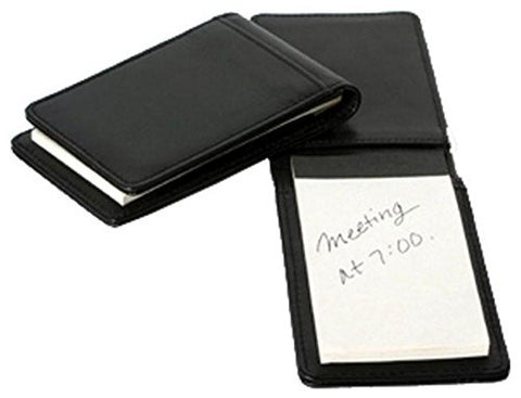 Cowhide Napa Leather Flip Pocket Brief, 2.75" x 4.75", Black
