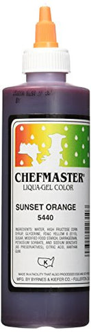 Sunset Orange Chefmaster Liqua-Gel, 10.5 oz