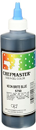 Neon Blue Chefmaster Liqua-Gel, 10.5 oz