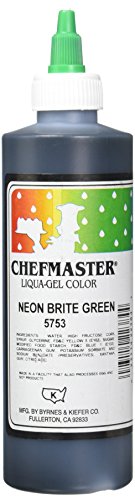 Neon Green Chefmaster Liqua-Gel, 10.5 oz