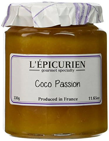 L'Epicurien Coco-Passion Fruit Jam, 11.7 oz