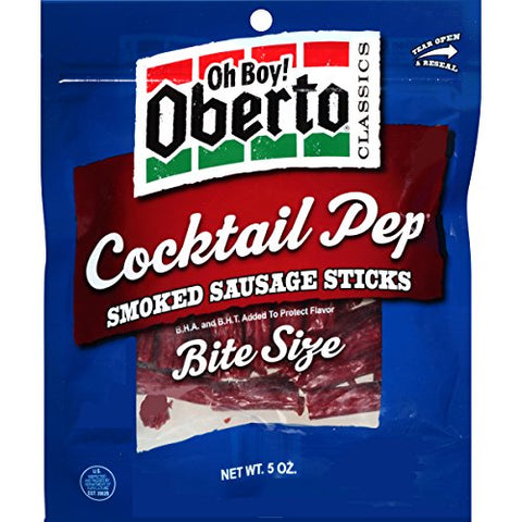Oberto  Cocktail Pep 5oz Bite Size Sausage Sticks