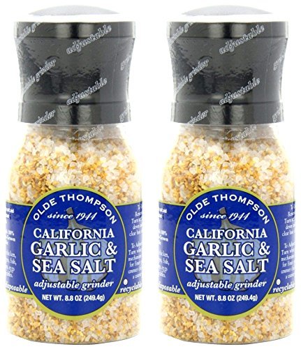 Disposable Grinders, Garlic Salt, 8.8 oz