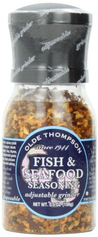 Disposable Grinders, Fish and Seafood Seasoning, 5.5 oz