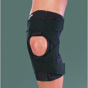 Wraparound Knee Brace Deluxe, Black - XL