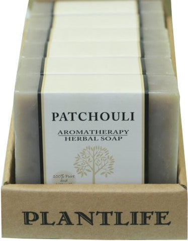 Value 6 Pack-Patchouli 100% Pure & Natural Aromatherapy Herbal Soap- 4 oz each