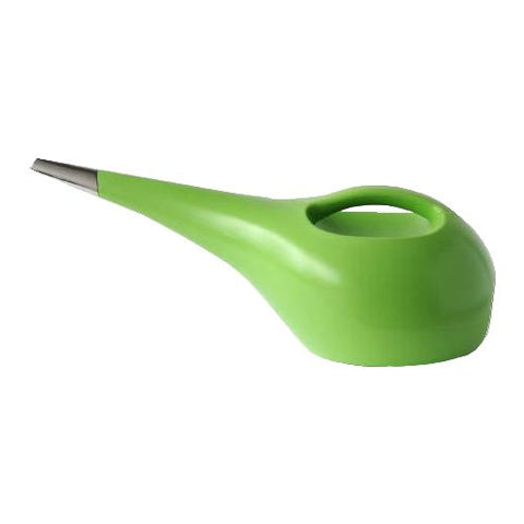 KiwiWatering can in thermoplastic resin- green with spout- 16½ x 8¼ - h 7 in.