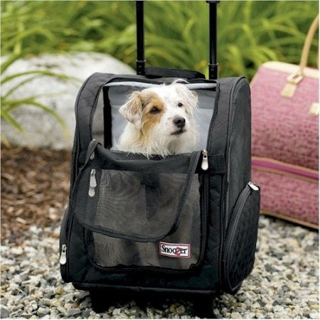Snoozer Pet Products Wheel Around Travel Pet Carrier In Black Size: Large (up To 30 Lbs)