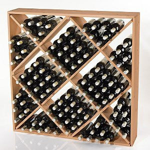 Jumbo Bin 120 Bottle Wine Rack -Natural