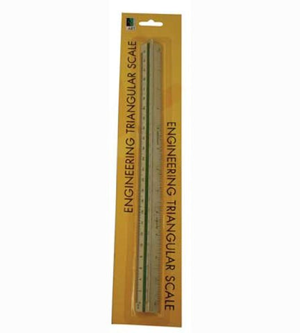 Art Alternatives Plastic 12" Triangular Scale ENGINEERING