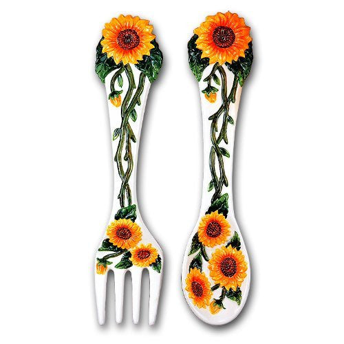 NEW SUNFLOWER 2 PC WALL PLAQUE