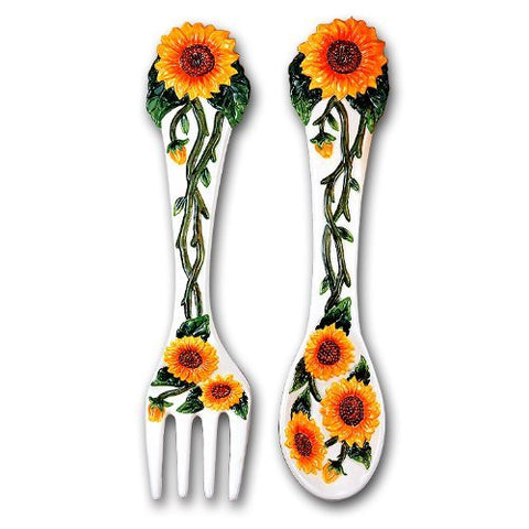 NEW SUNFLOWER 2 PC WALL PLAQUE