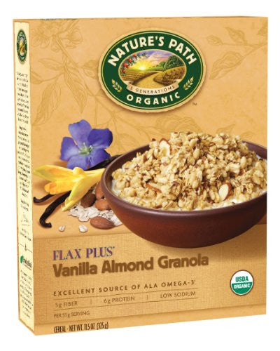 Nature's Path Granolas Flax Plus Vanilla Almond At least 95% Organic (11.5 oz.)