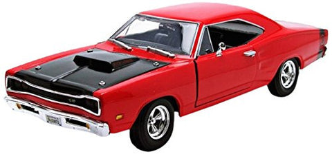 Motormax Premium American - Dodge Coronet Super Bee Hard Top (1969, 1/24 scale diecast model car, Red)