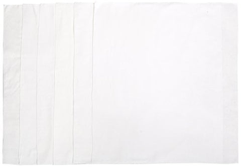 Washable Flat Diapers, 27"Lx 27"W, White, 6-Pack