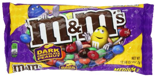 M&M'S Peanut Dark Chocolate Candies 12.6 Oz