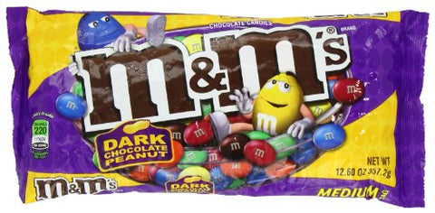 M&M'S Peanut Dark Chocolate Candies 12.6 Oz