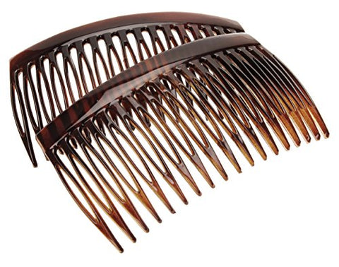 18 Tooth French Side Comb Pair - Tortoise
