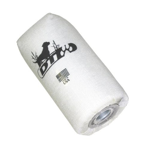 D.T. Systems Inc Super-Pro Dog Training Launcher Dummy - Bright White, 6"