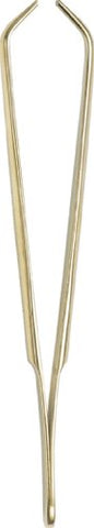 Pfeilring Tweezers,SERVINA 24 K gold-plate clamp jaw 9cm, Gold