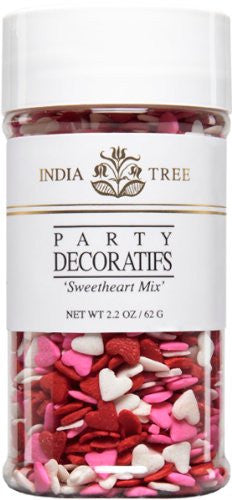 India Tree Sprinkles - Hearts Mix (2.2 oz)