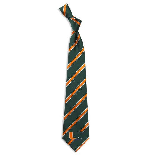 Miami Hurricanes Tie Woven Poly 1