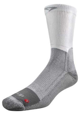 Work Boot Crew - White/Gray, M