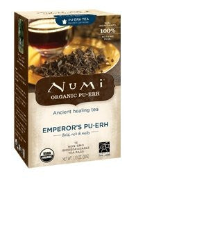 Numi Puerh Teas Emperor`s, Black Tea At least 95% Organic 16 Bags