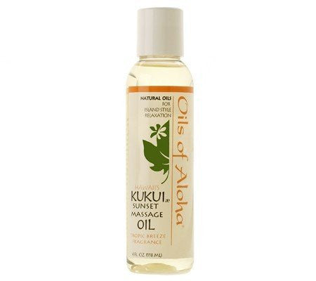 Sunset Massage Oil- Tropic Breeze fragrance (4 oz.)