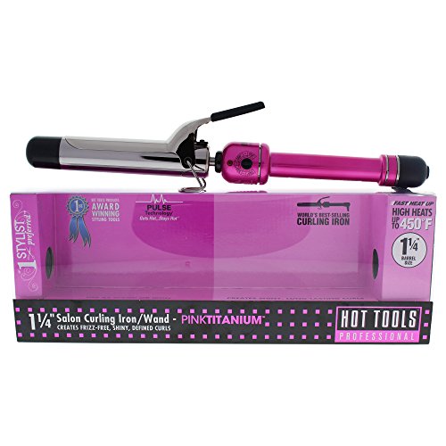 1 1/4" Curling Iron Pink Titan