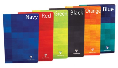 Clairefontaine Classic Notebooks Side Staplebound 8 ¼ x 11 ¾ in. Lined Assorted Covers 40 sheets
