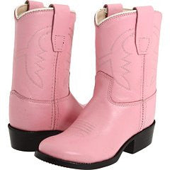 Children's & Youth's Western Boots, Pink 6.5 D