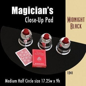 Medium Half Circle Close-up Pad (Midnight Black) 17.25" x 9"