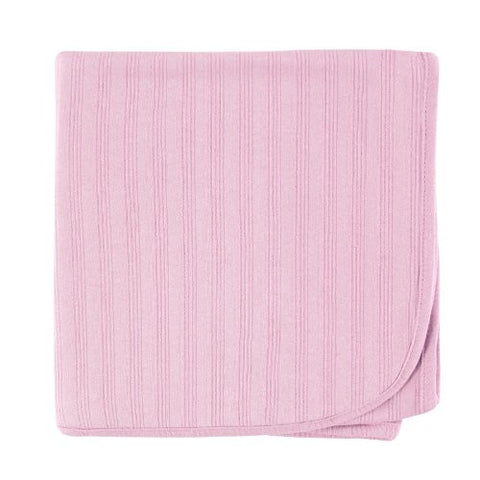 Hudson Baby, Organic Receiving Blanket, Pink, 40 x 40 in