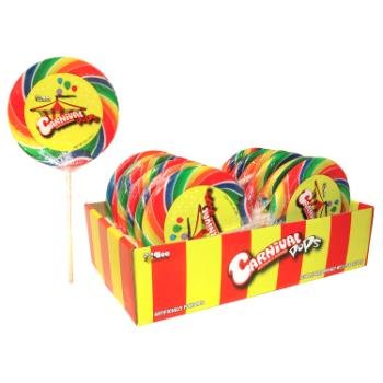 Lolipop Giant 5oz Carnival Pop In 12ct Pdq Spiral Color
