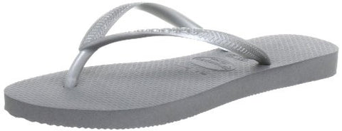Havaianas Slim Grey/Silver Womens Flip-Flops US Size 6/7