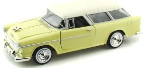 Motormax Premium American - Chevrolet Belair Nomad Hard Top (1955, 1/24 scale diecast model car, Green)