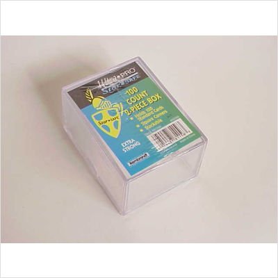 2-Piece 100 Count Clear Card Storage Box