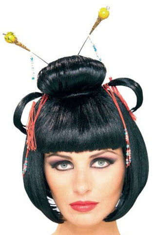 Asian Lady Wig - Black